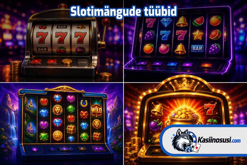 Slotimängude levinumad tüübid